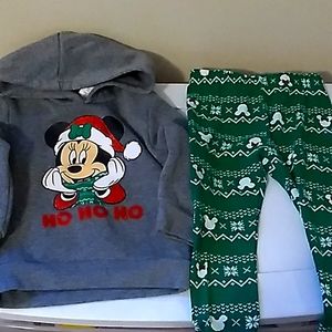 Disney Minnie Mouse Hoodie and leggings set